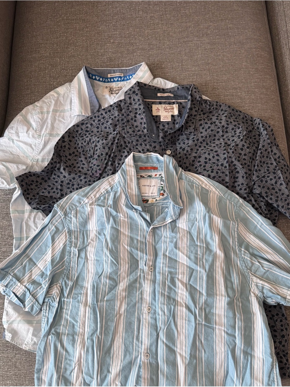 Bundle of Men’s Large Casual Summer Button-Ups